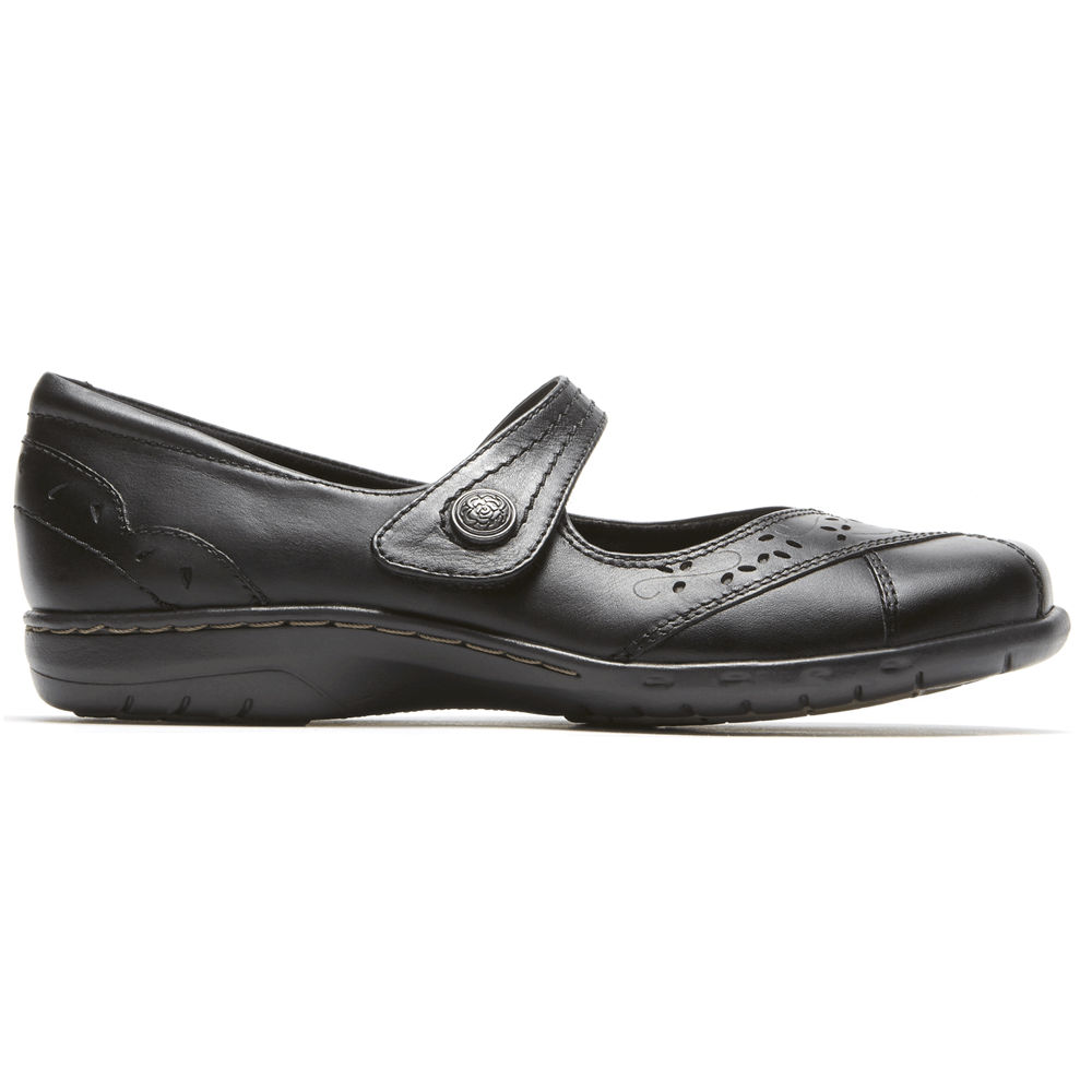 Rockport Womens Cobb Hill Petra Mary Jane - Flats Black - WTP562371